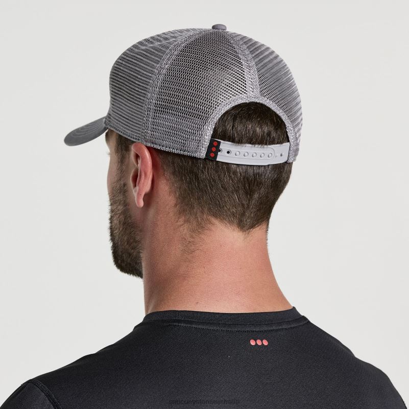Saucony Men Trucker Hat 8460X463 Charcoal Graphic