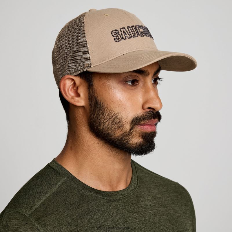 Saucony Men Trucker Hat 8460X465 Pewter Graphic
