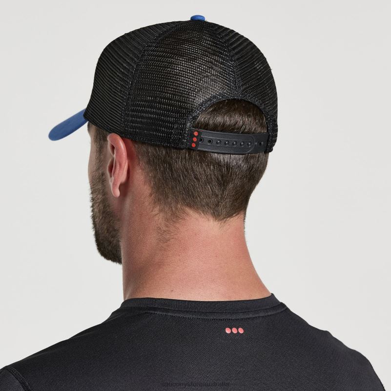 Saucony Men Trucker Hat 8460X466 Pool Graphic