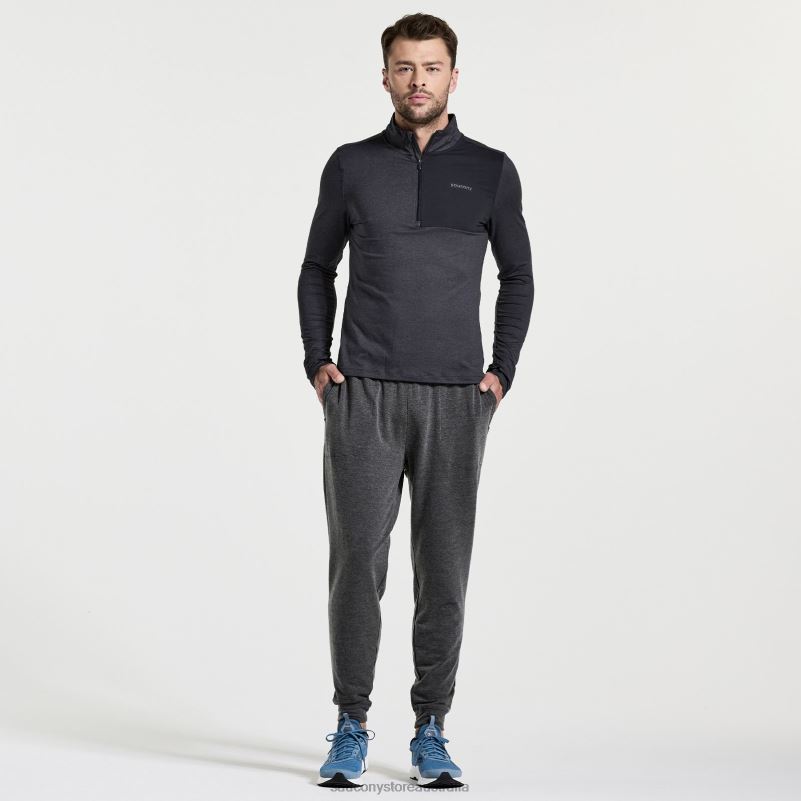 Saucony Men Boston Pant 8460X411 Black Heather