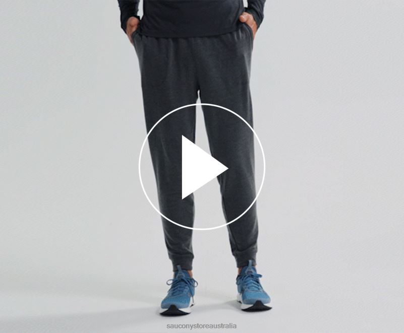 Saucony Men Boston Pant 8460X411 Black Heather
