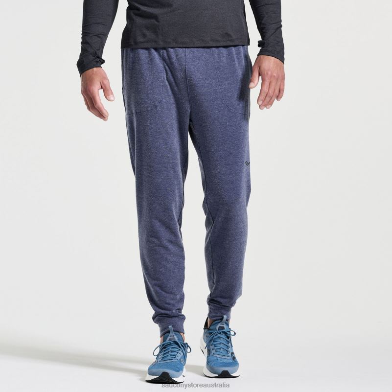 Saucony Men Boston Pant 8460X413 Sodalite Heather