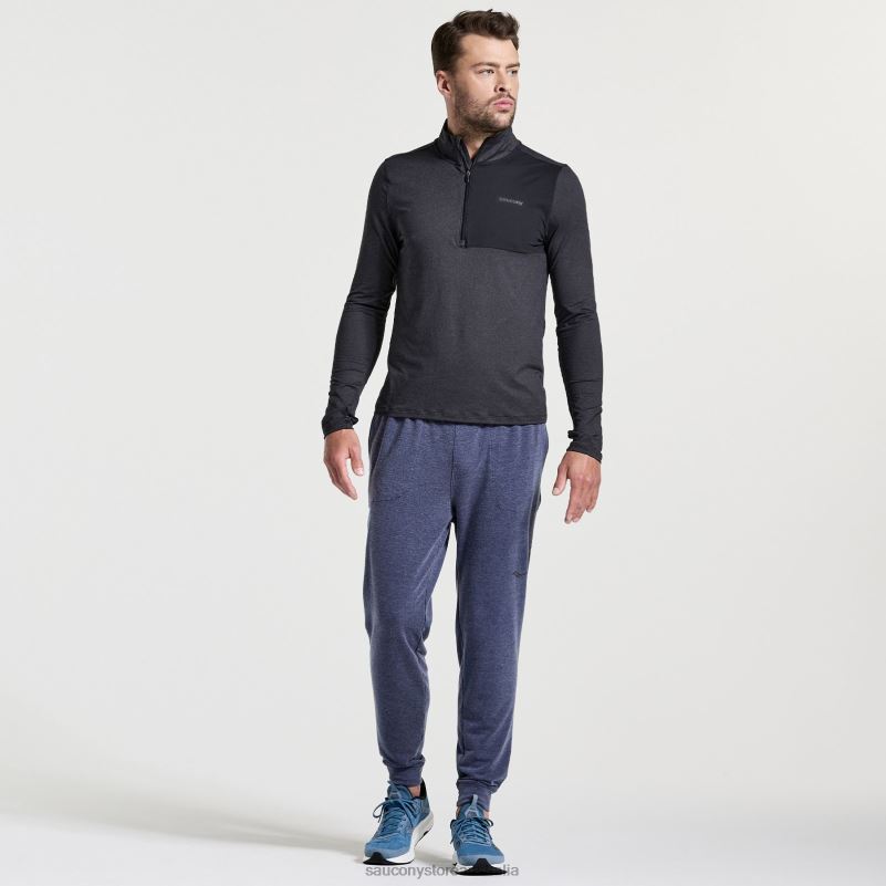 Saucony Men Boston Pant 8460X413 Sodalite Heather