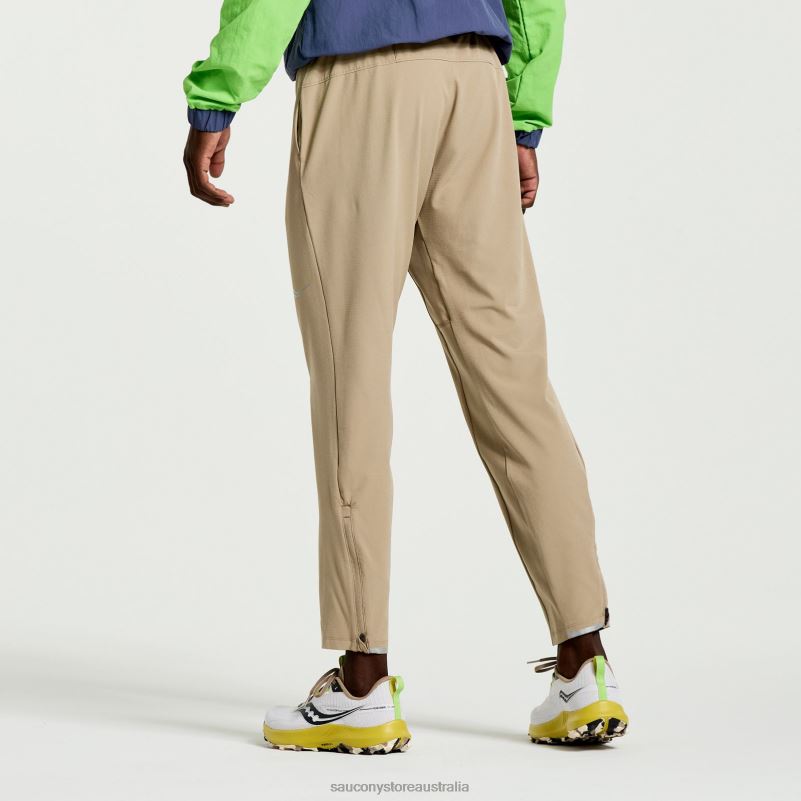 Saucony Men Boston Woven Pant 8460X415 Pewter