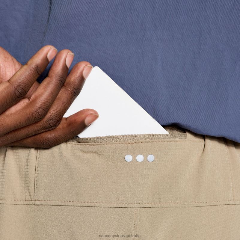 Saucony Men Boston Woven Pant 8460X415 Pewter