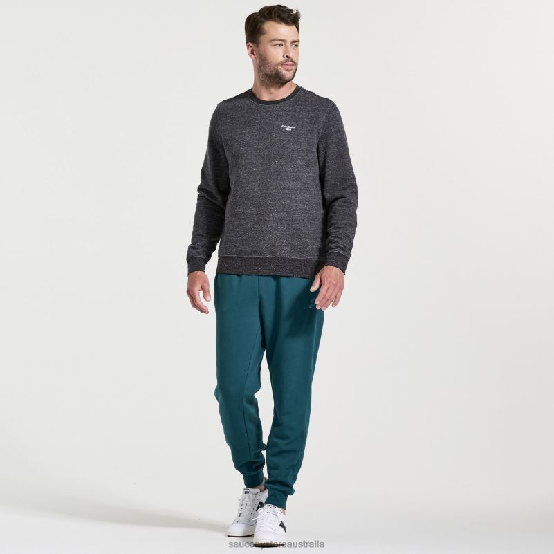 Saucony Men Rested Sweatpant 8460X419 Lagoon Graphic