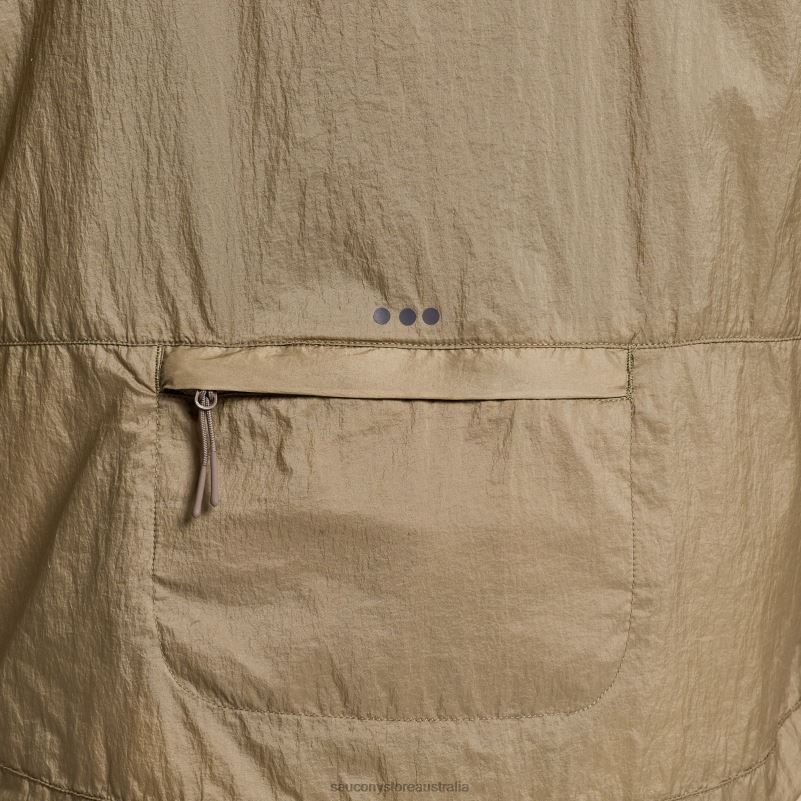 Saucony Men Elevate Packaway Jacket 8460X299 Pewter