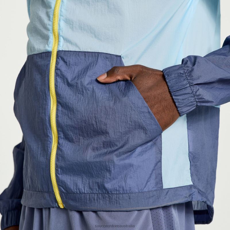 Saucony Men Elevate Packaway Jacket 8460X300 Vapor