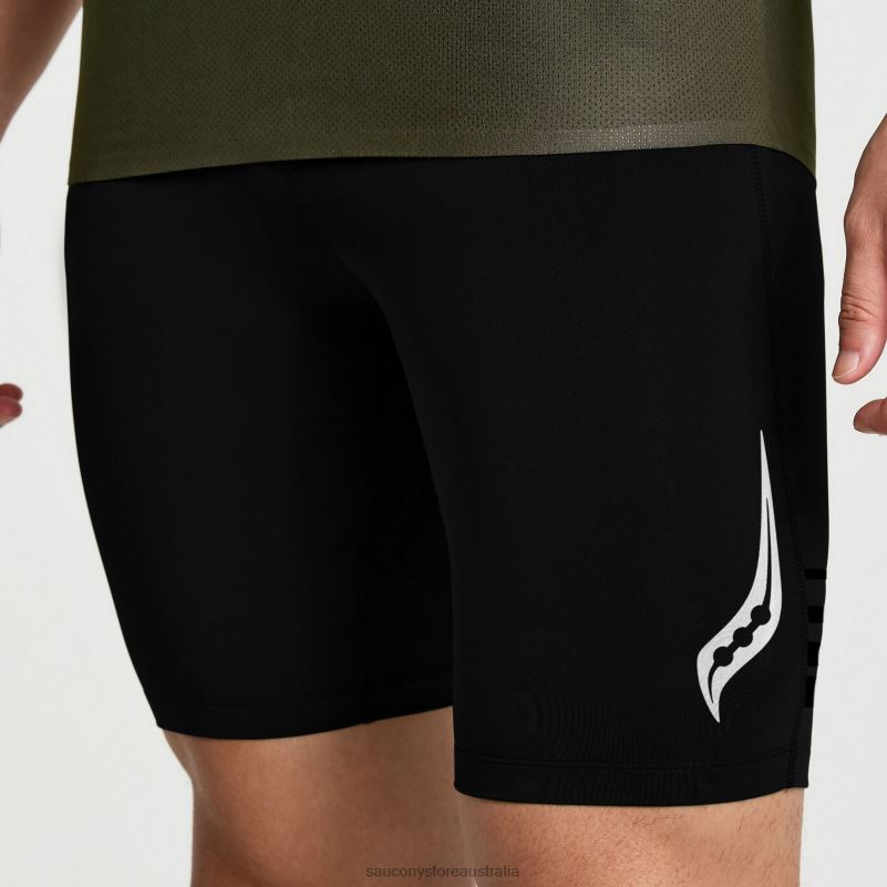 Saucony Men Elite Tight Short 8460X425 Black