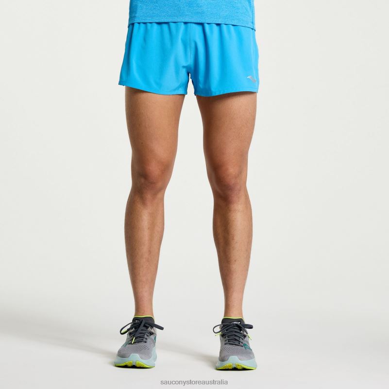 Saucony Men Outpace 2.5 Split Short 8460X397 Azure