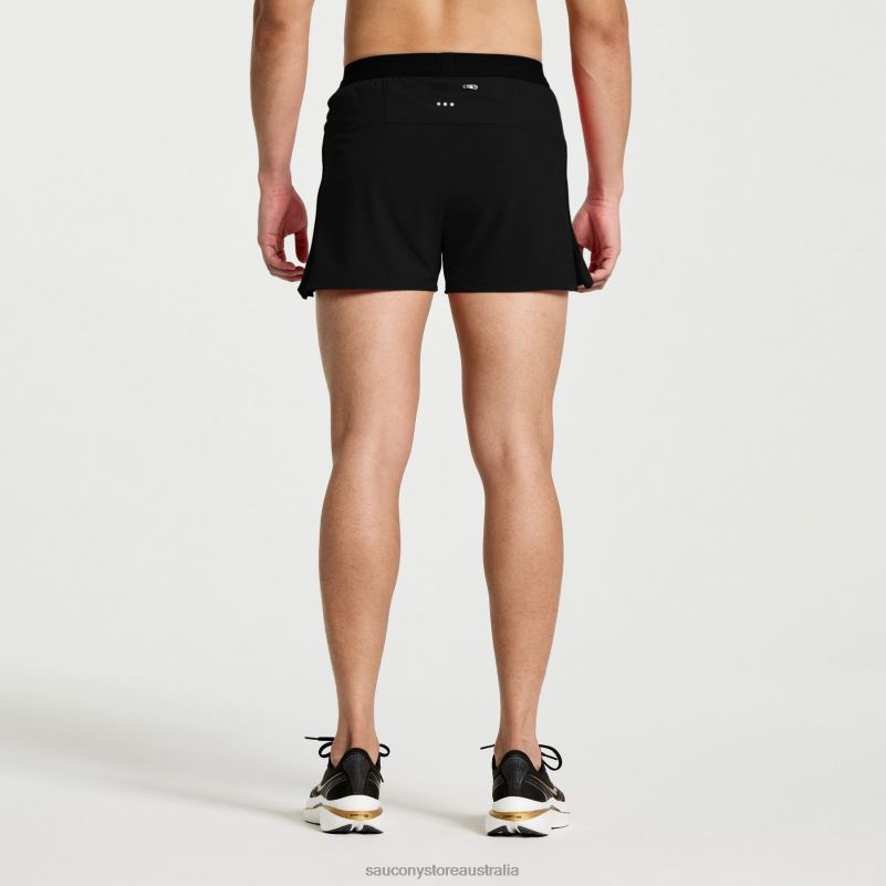 Saucony Men Outpace 3 Short 8460X401 Black