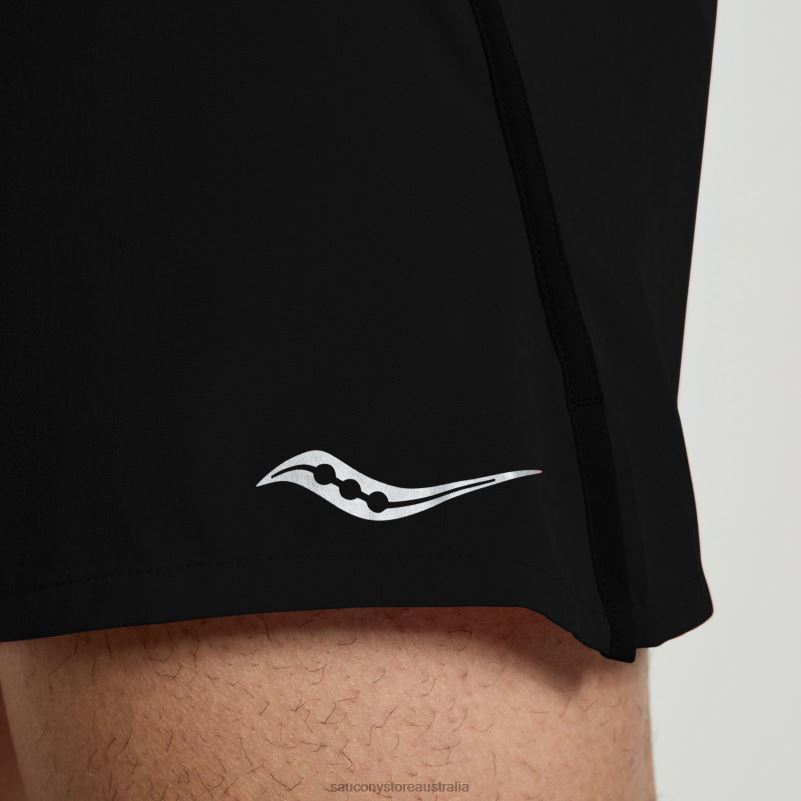 Saucony Men Outpace 3 Short 8460X401 Black