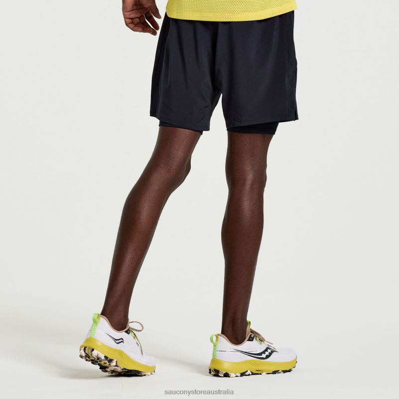 Saucony Men Outpace 7 2-in-1 Short 8460X389 Black