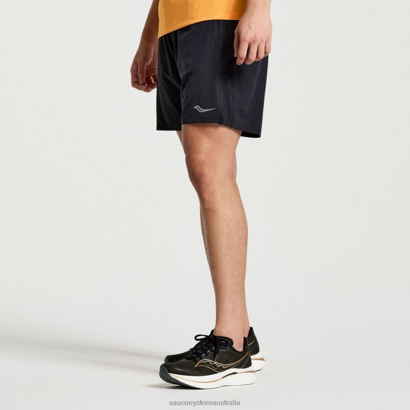 Saucony Men Outpace 7 Short 8460X410 Black