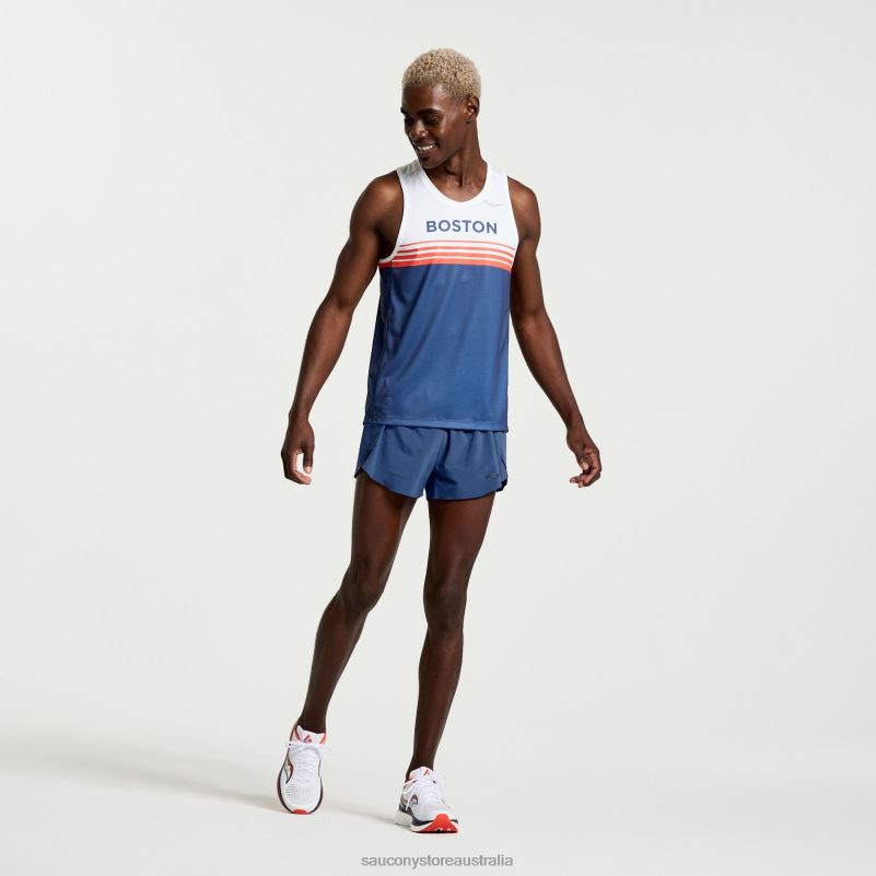 Saucony Men Boston Stopwatch Singlet 8460X336 Boston 2023