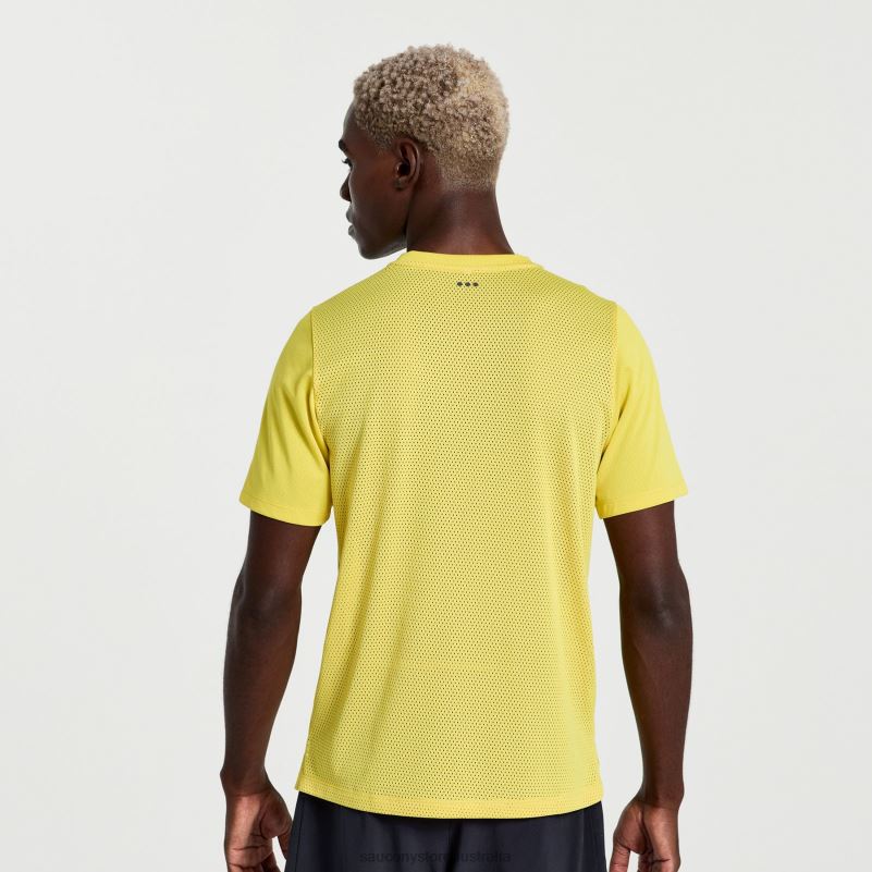 Saucony Men Elevate Short Sleeve 8460X331 Sulphur