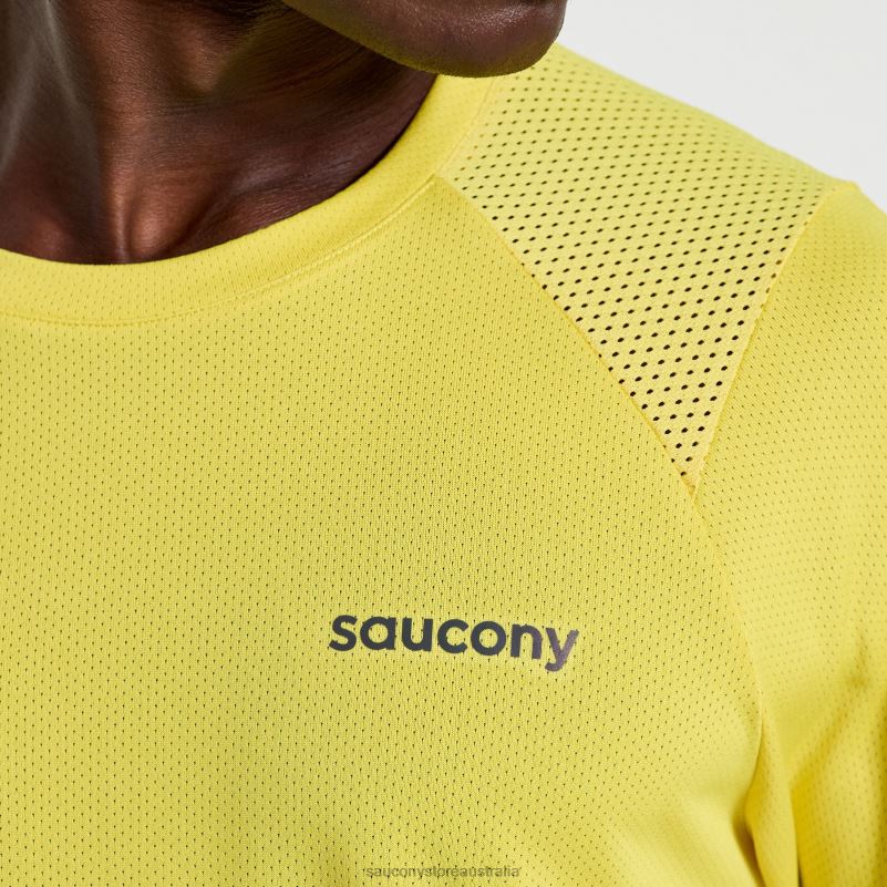 Saucony Men Elevate Short Sleeve 8460X331 Sulphur