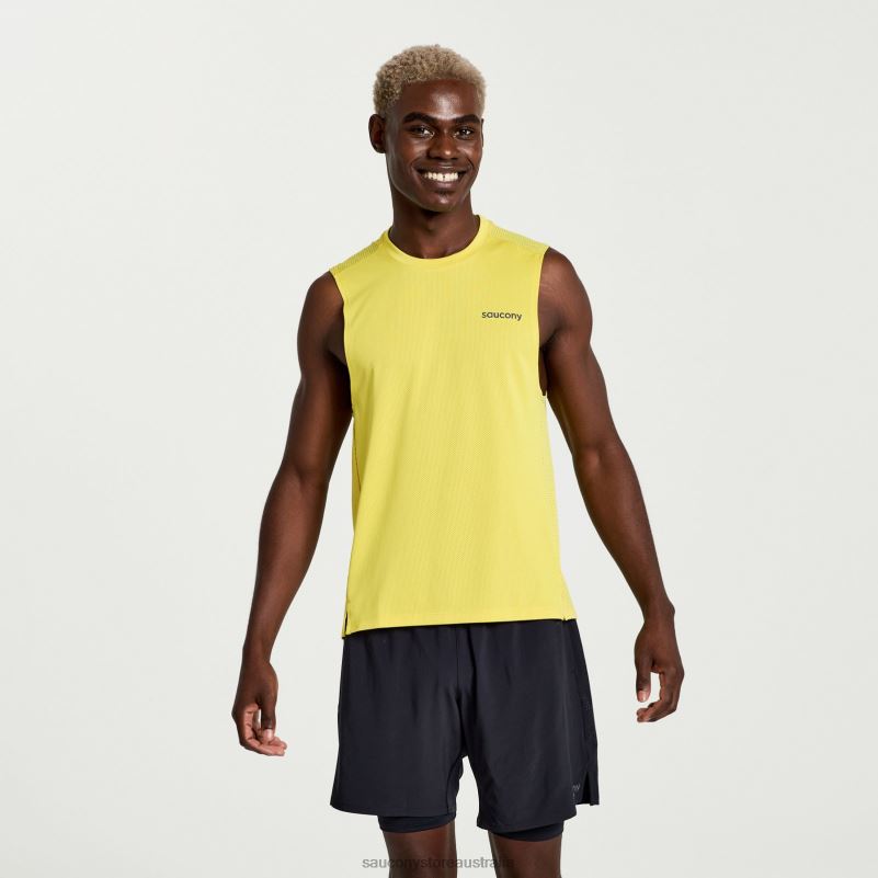 Saucony Men Elevate Sleeveless 8460X317 Sulphur