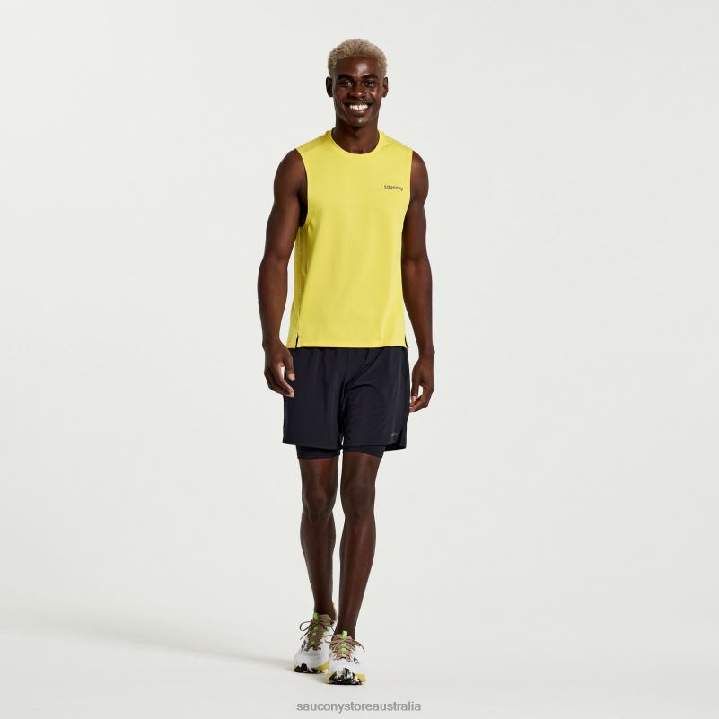 Saucony Men Elevate Sleeveless 8460X317 Sulphur