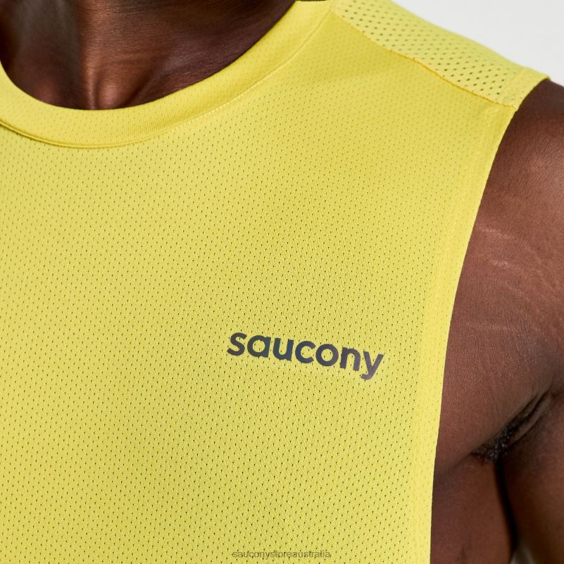Saucony Men Elevate Sleeveless 8460X317 Sulphur