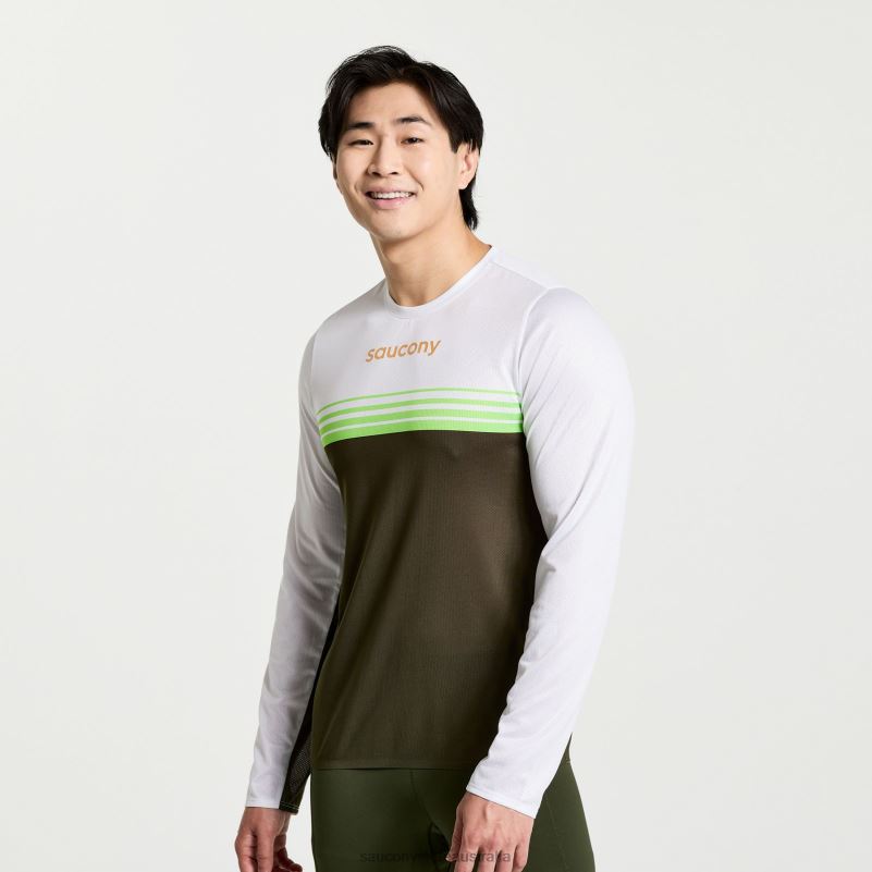 Saucony Men Elite Long Sleeve 8460X381 Umbra