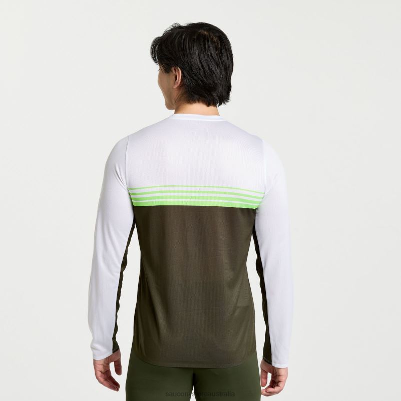 Saucony Men Elite Long Sleeve 8460X381 Umbra