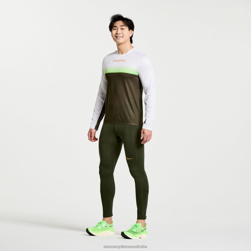 Saucony Men Elite Long Sleeve 8460X381 Umbra