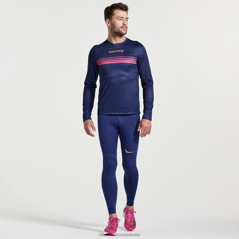Saucony Men Elite Long Sleeve 8460X382 Sodalite