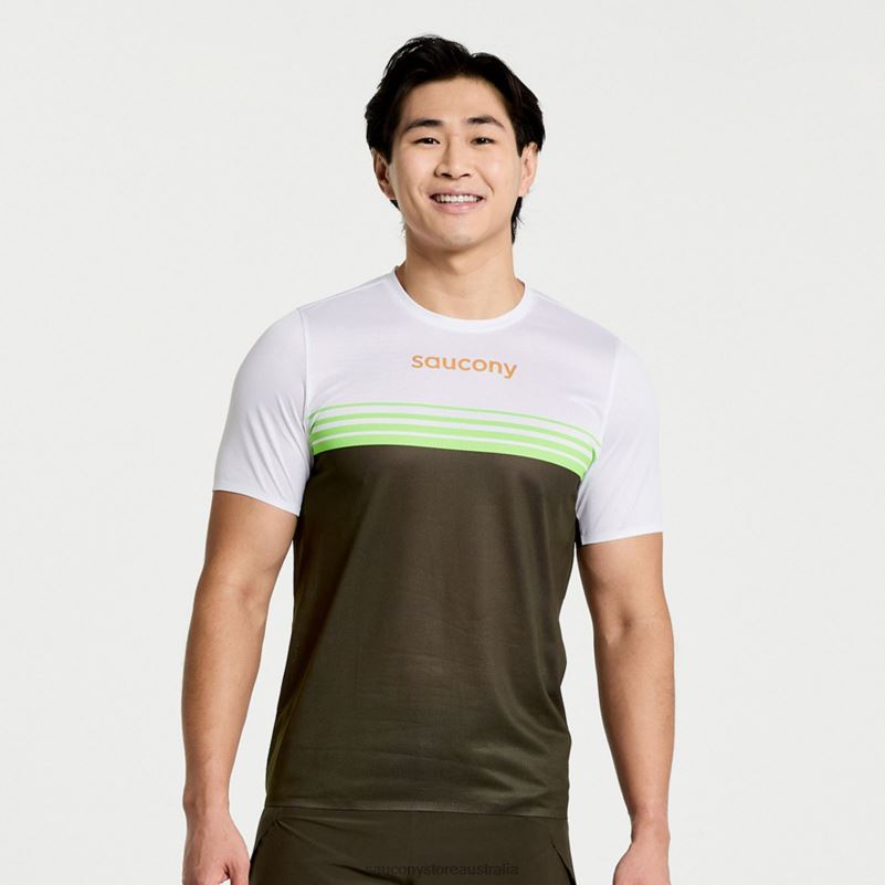 Saucony Men Elite Short Sleeve 8460X352 Umbra