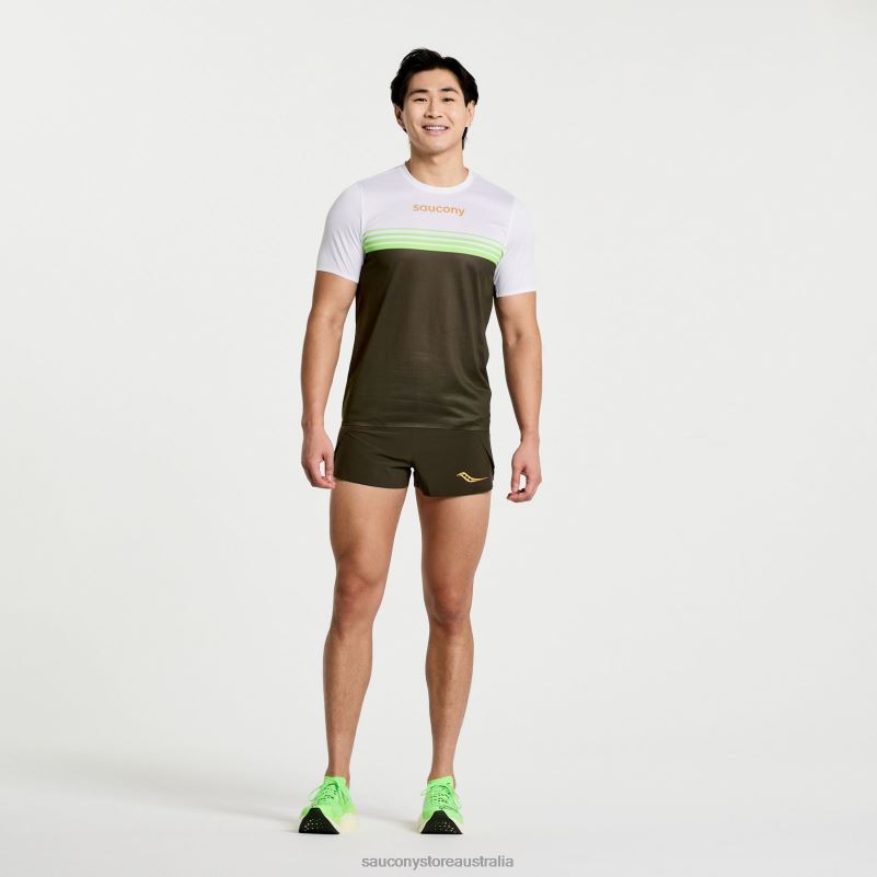 Saucony Men Elite Short Sleeve 8460X352 Umbra