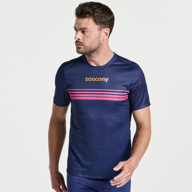Saucony Men Elite Short Sleeve 8460X353 Sodalite