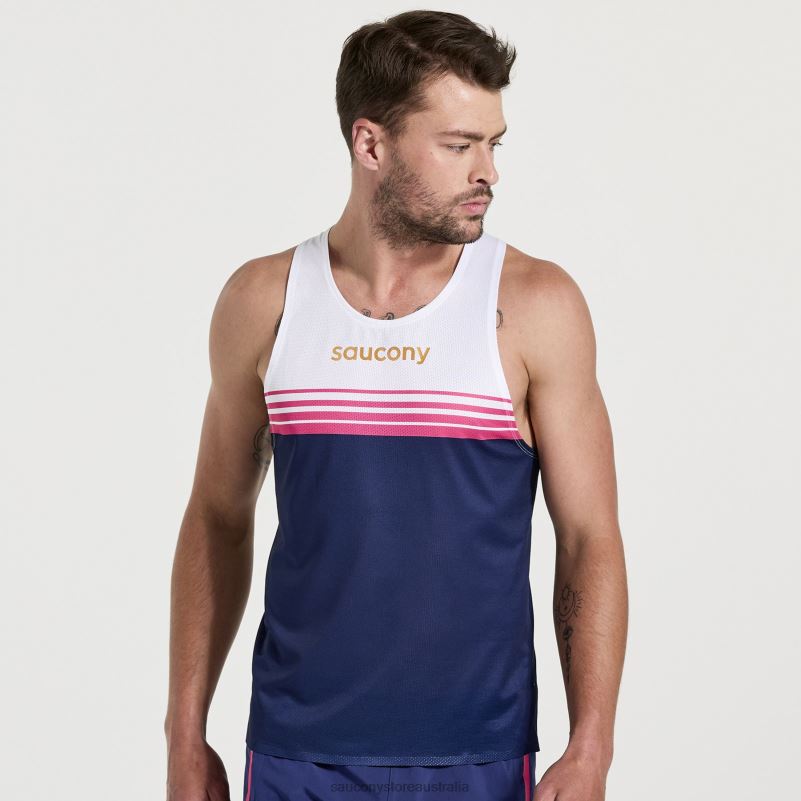 Saucony Men Elite Singlet 8460X363 Sodalite