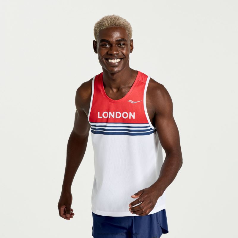 Saucony Men London Stopwatch Singlet 8460X380 London 2023