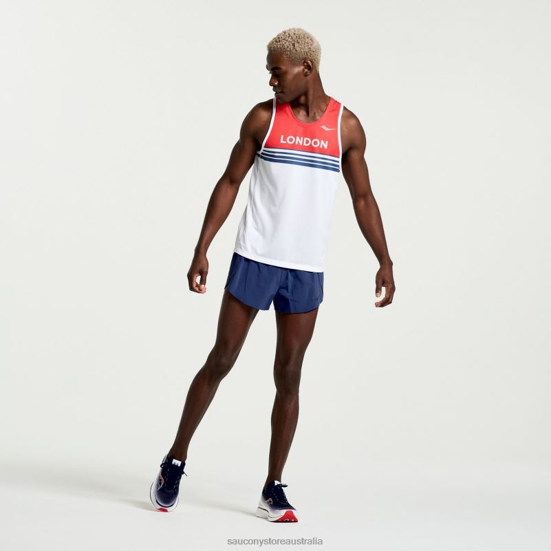 Saucony Men London Stopwatch Singlet 8460X380 London 2023