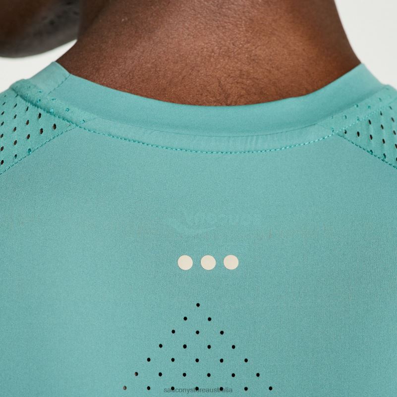 Saucony Men Pinnacle Short Sleeve 8460X335 Moss