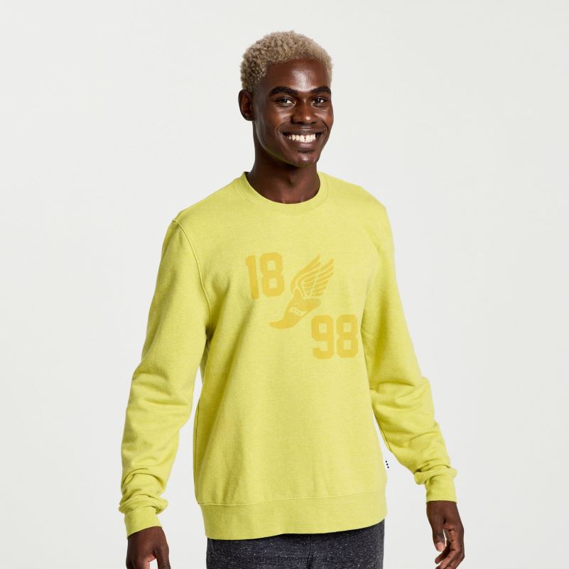 Saucony Men Rested Crewneck 8460X371 Arroyo Heather Graphic