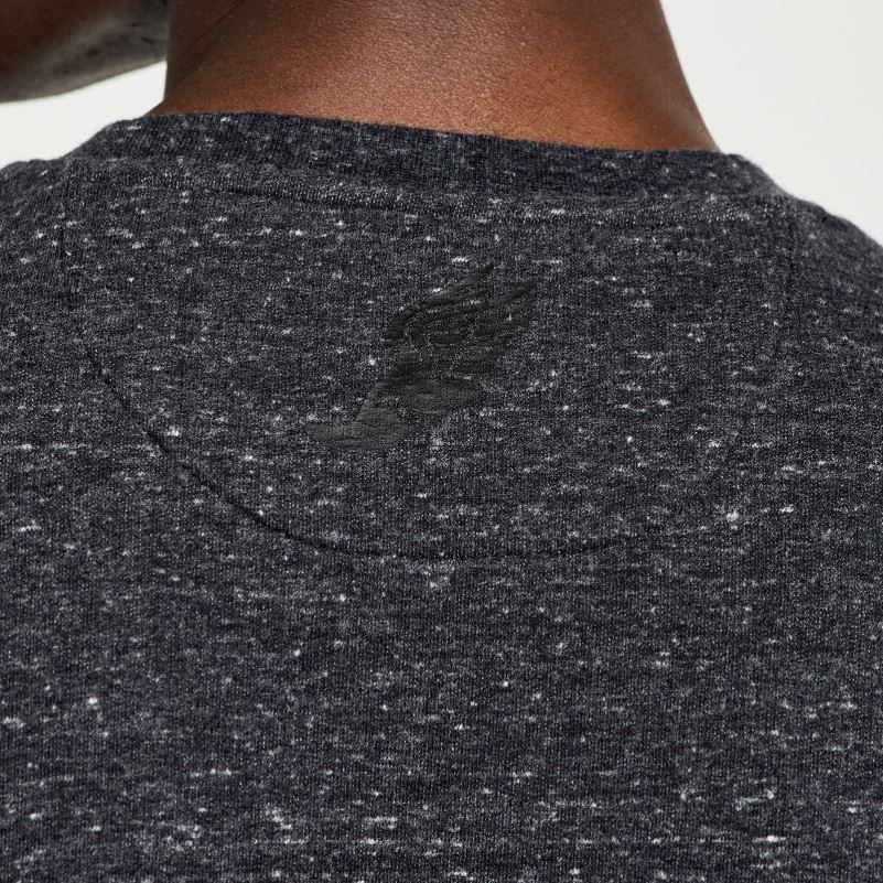 Saucony Men Rested Crewneck 8460X373 Black Heather Graphic