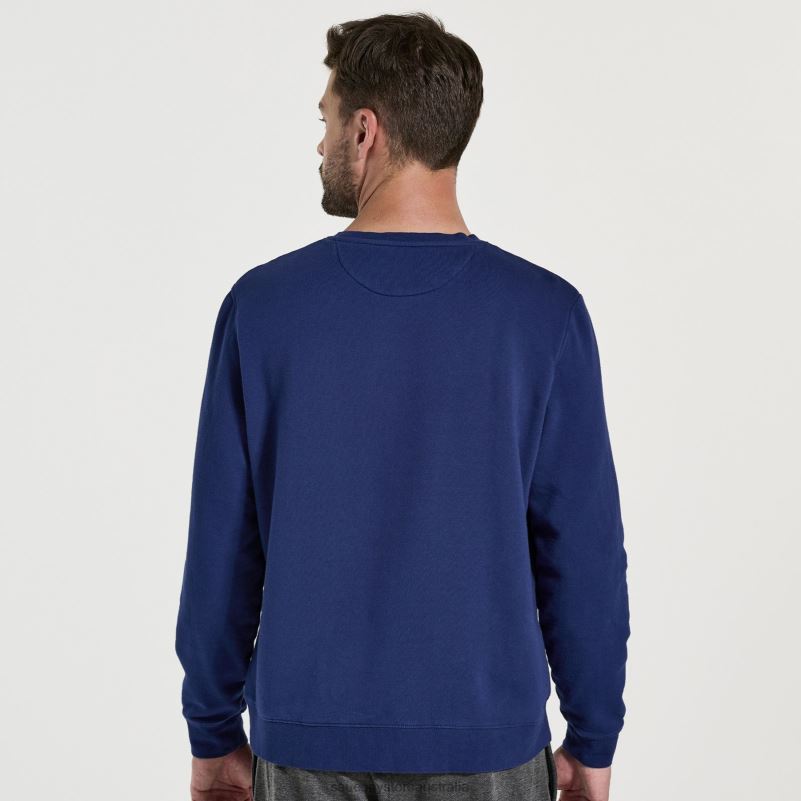Saucony Men Rested Crewneck 8460X376 Sodalite