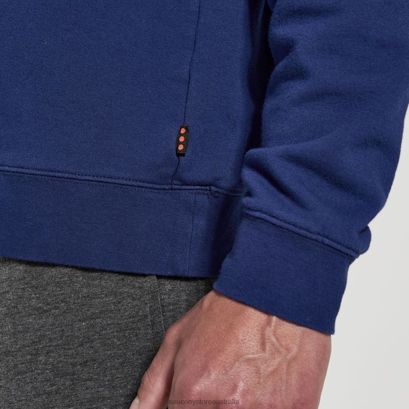 Saucony Men Rested Crewneck 8460X376 Sodalite