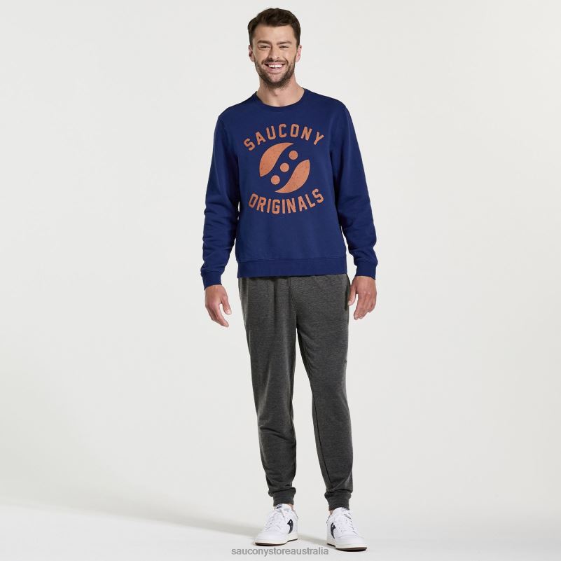 Saucony Men Rested Crewneck 8460X376 Sodalite