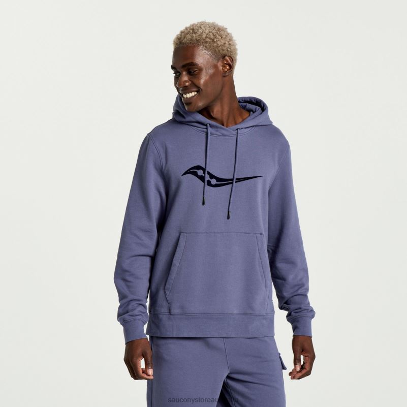 Saucony Men Rested Hoodie 8460X383 Horizon Heather Graphic