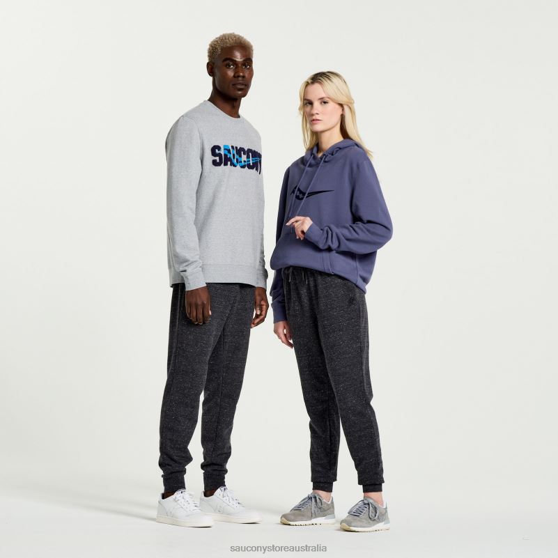 Saucony Men Rested Hoodie 8460X383 Horizon Heather Graphic