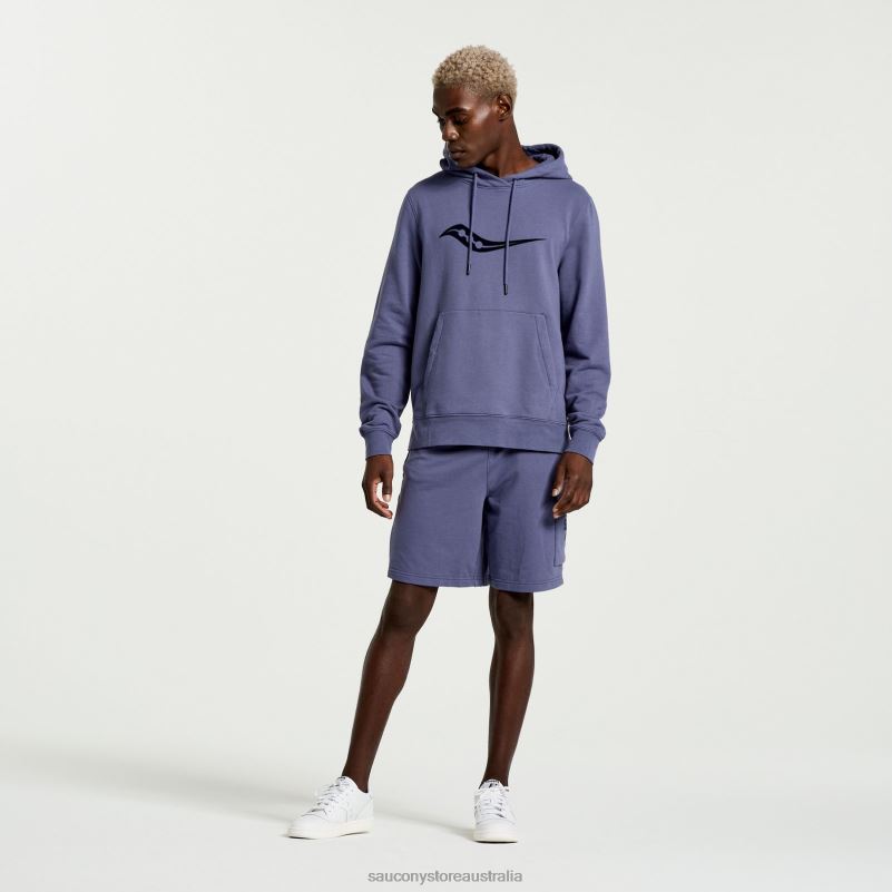 Saucony Men Rested Hoodie 8460X383 Horizon Heather Graphic