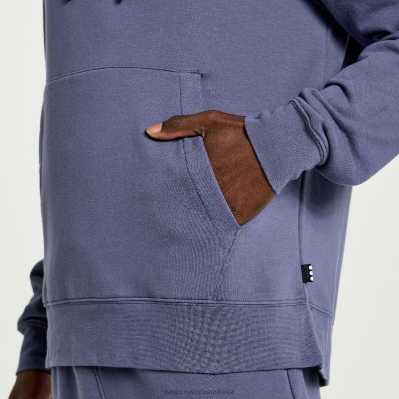 Saucony Men Rested Hoodie 8460X383 Horizon Heather Graphic