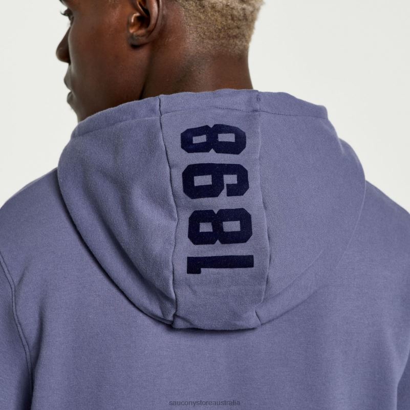 Saucony Men Rested Hoodie 8460X383 Horizon Heather Graphic