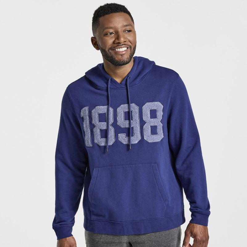 Saucony Men Rested Hoodie 8460X387 Sodalite