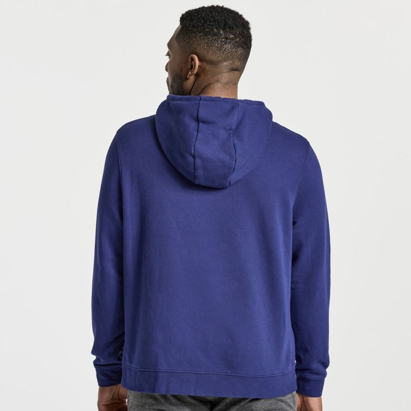 Saucony Men Rested Hoodie 8460X387 Sodalite