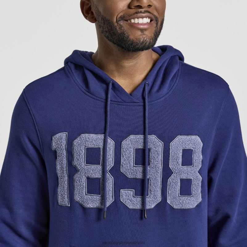 Saucony Men Rested Hoodie 8460X387 Sodalite