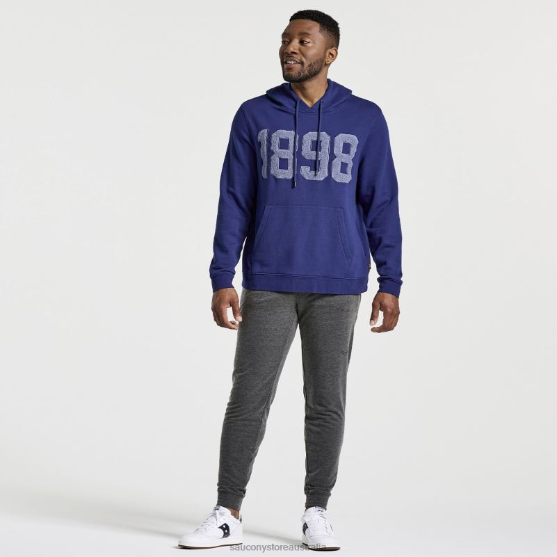 Saucony Men Rested Hoodie 8460X387 Sodalite