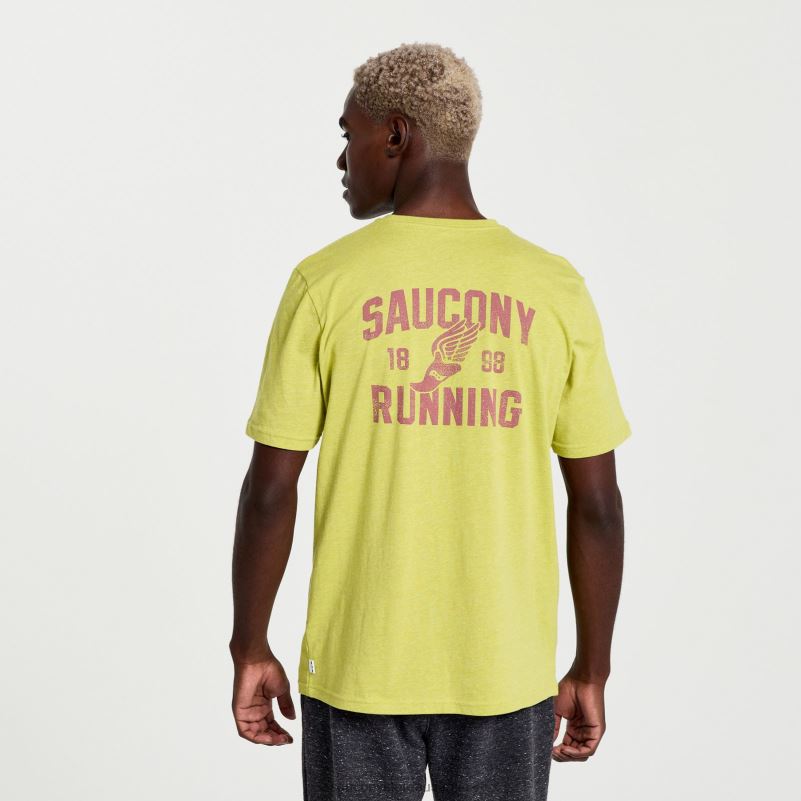 Saucony Men Rested T-Shirt 8460X355 Arroyo Heather Graphic
